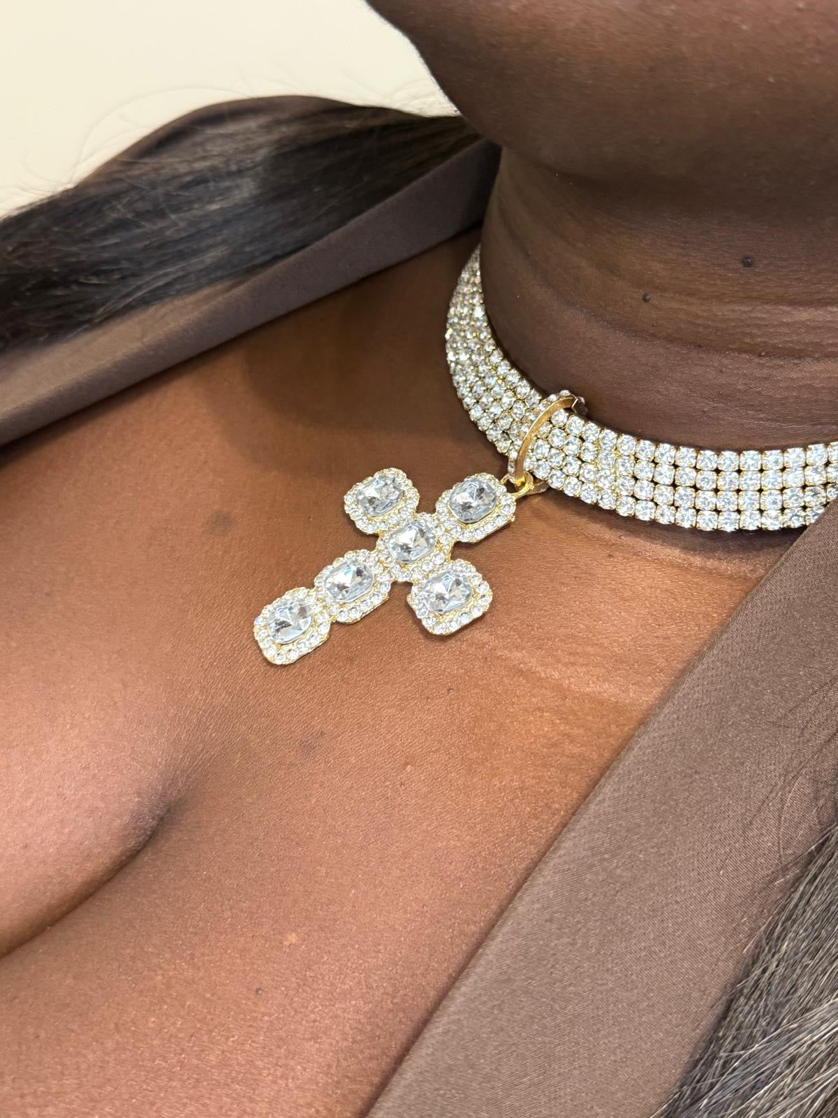 Collana Croce Brillanti 🎀